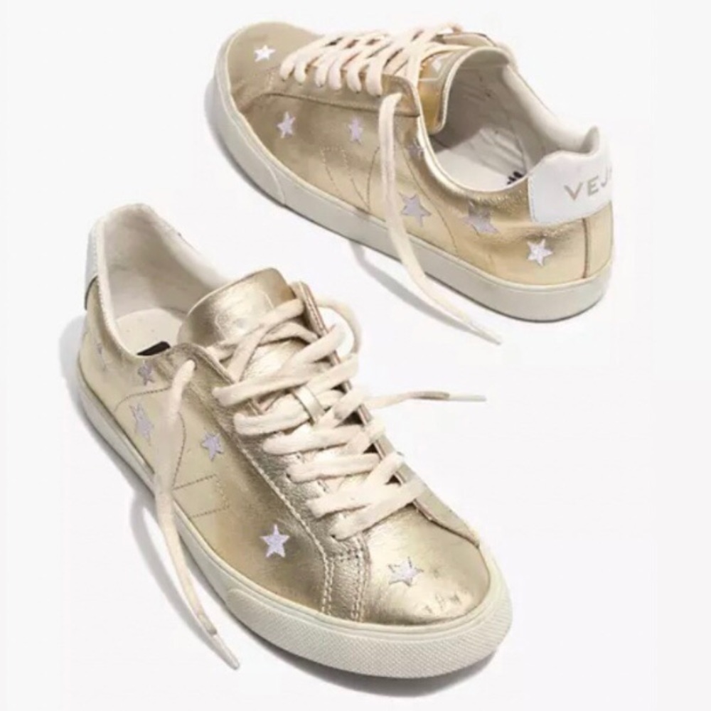 Madewell x Veja Esplar Sneakers Gold Star Size 7